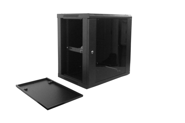 RK12-4L LINKMADE 45cm-Fondo 12U Armario Rack Mural Negro inc/M6-4KIT/2U