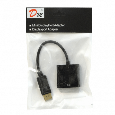 UL-DPHDMI Cable adaptador de video negro de 15cm, conector HDMI Hembra a DisplayPort Macho, resolución 1080p