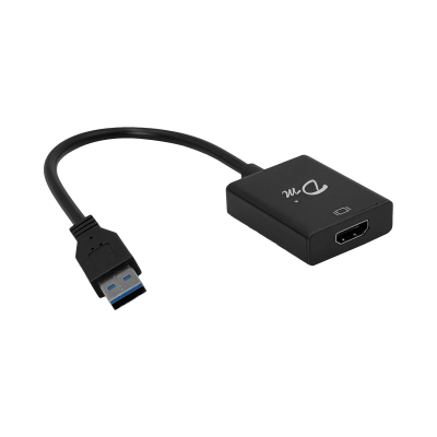 USB-HDMI USB-A-Macho USB3.0 HDMI-Hembra Adaptador Cable 10cm solo-PC 1080p