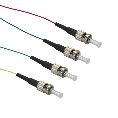 JF3T-4 ST/UPC OM3 Multimodo 1,5 metros 4-Unidades Pigtail 50/125µm 0,9mm 150cm