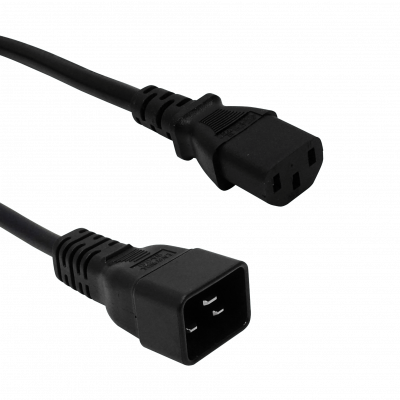CDMC C13-Hembra-10A C20-Macho-16A Cable de Alimentación 1,5-1,8mt Negro