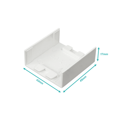 QN4U 40x16mm Acople 4016-U. para canaleta PVC QN4W
