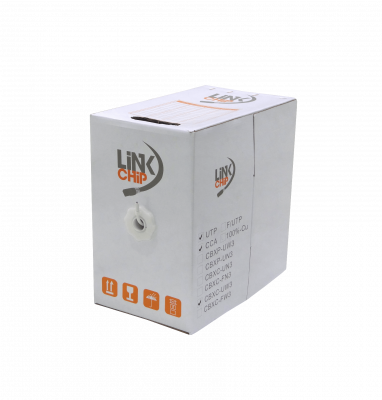 CBXC-UW3 LINKCHIP AWG25/0,45mm CCA Semi-Exterior Blanco Cable UTP 305m Aleacion