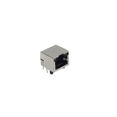 RJ45-PCB Conector Hembra RJ45 para Montaje en Placa de Circuito Impreso F/UTP 8P8C con 2 LEDs Integrados Soldable