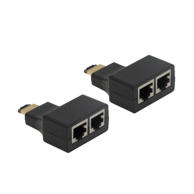 HDMI-30U Alargador Sin Amplificación HDMI 2-Cables-UTP CAT5E Hasta 30 Metros RJ45