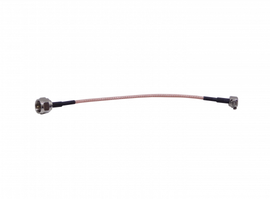 9M1FM-15CM CRC9-M-90º a F-Macho Cable Coaxial RG316 15cm