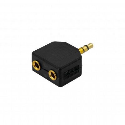 MA-320 MACROTEL Divisor-Audio 2-Conector-3,5mm-Hembra 1-Clavija-3,5mm-Macho ESTÉREO Acoplador Auricular-1/8