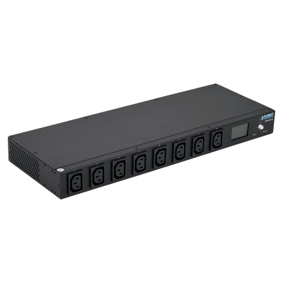 IPM-8221 PLANET Unidad de distribución eléctrica con entrada C20, 8 salidas C13, control IP por LAN, monitorización de temperatura/humedad/amperaje y 2 puertos serie
