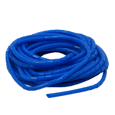 KS-12A PE Azul 12 metros 12/15/0,85mm Enrollable Organizador Cables Espiral