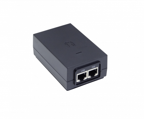 POE-48-24W-G UBIQUITI Inyector PoE Gigabit 48 Voltios 24 Vatios 2 Puertos RJ45 Entrada 220VAC UBI-POE-48-5G Necesita-Cable-C5