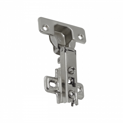 BISA-R Bisagra recta con sistema de retención 35mm para mobiliario incluye-4-tornillos Tipo cazoleta