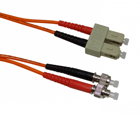 JFMCF5 Latiguillo de fibra óptica dúplex multimodo OM1 SC a FC de 5 metros 62.5/125µm con cubierta LSZH