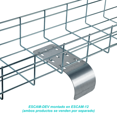 ESCAM-DEV Salida de Cableado DEV100GS para Bandeja Portacables Tipo Malla de Alambre Cablofil