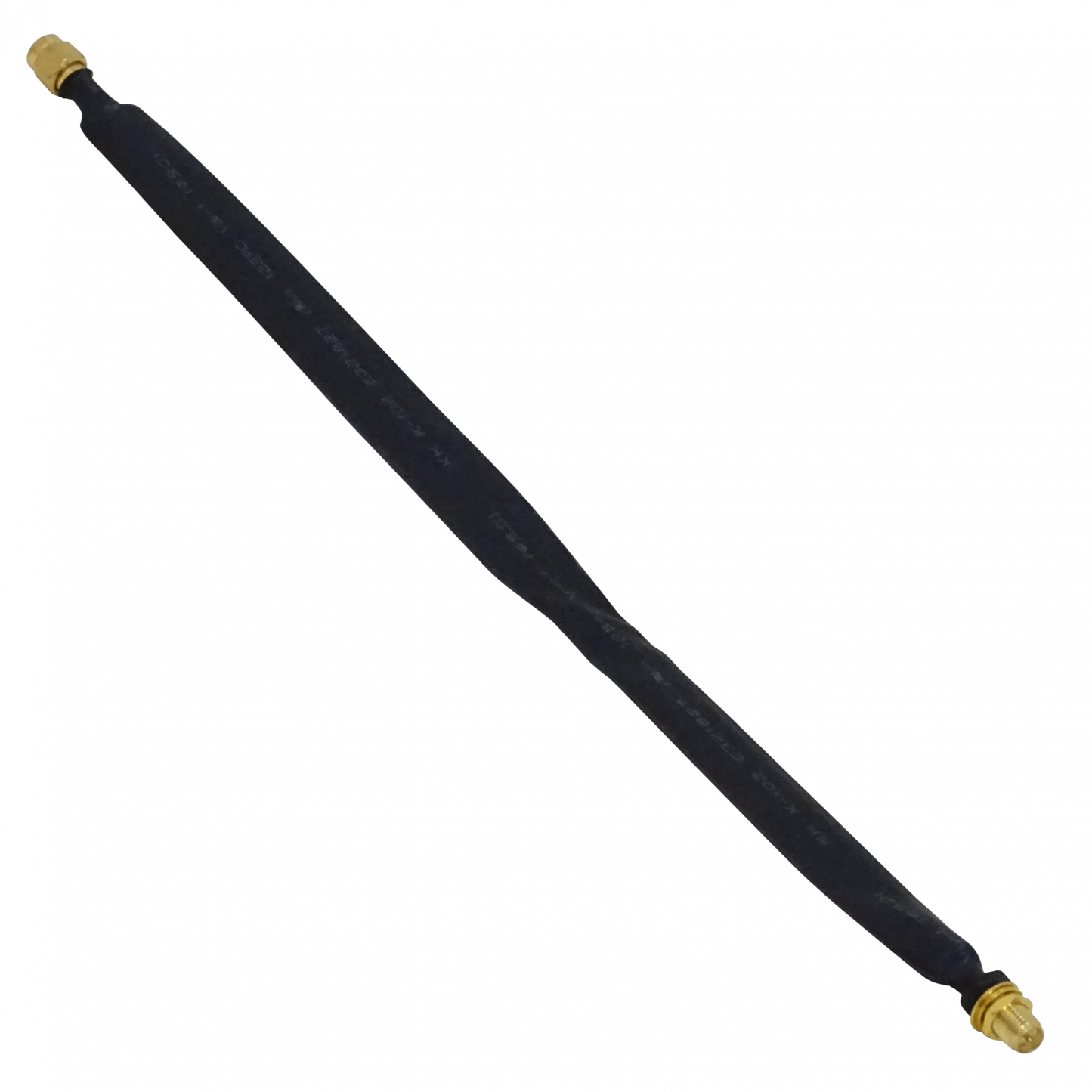RMTRH Cable Coaxial Plano 25cm RPSMA-H RPSMA-M para Ventana/Puerta 0-6GHz Negro