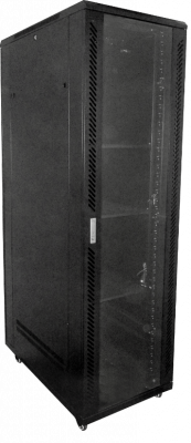 RK42-10VL LINKMADE Armario Rack 42U de 1000mm de Profundidad con PDU, Ventilación, Bandejas y Puerta Acristalada
