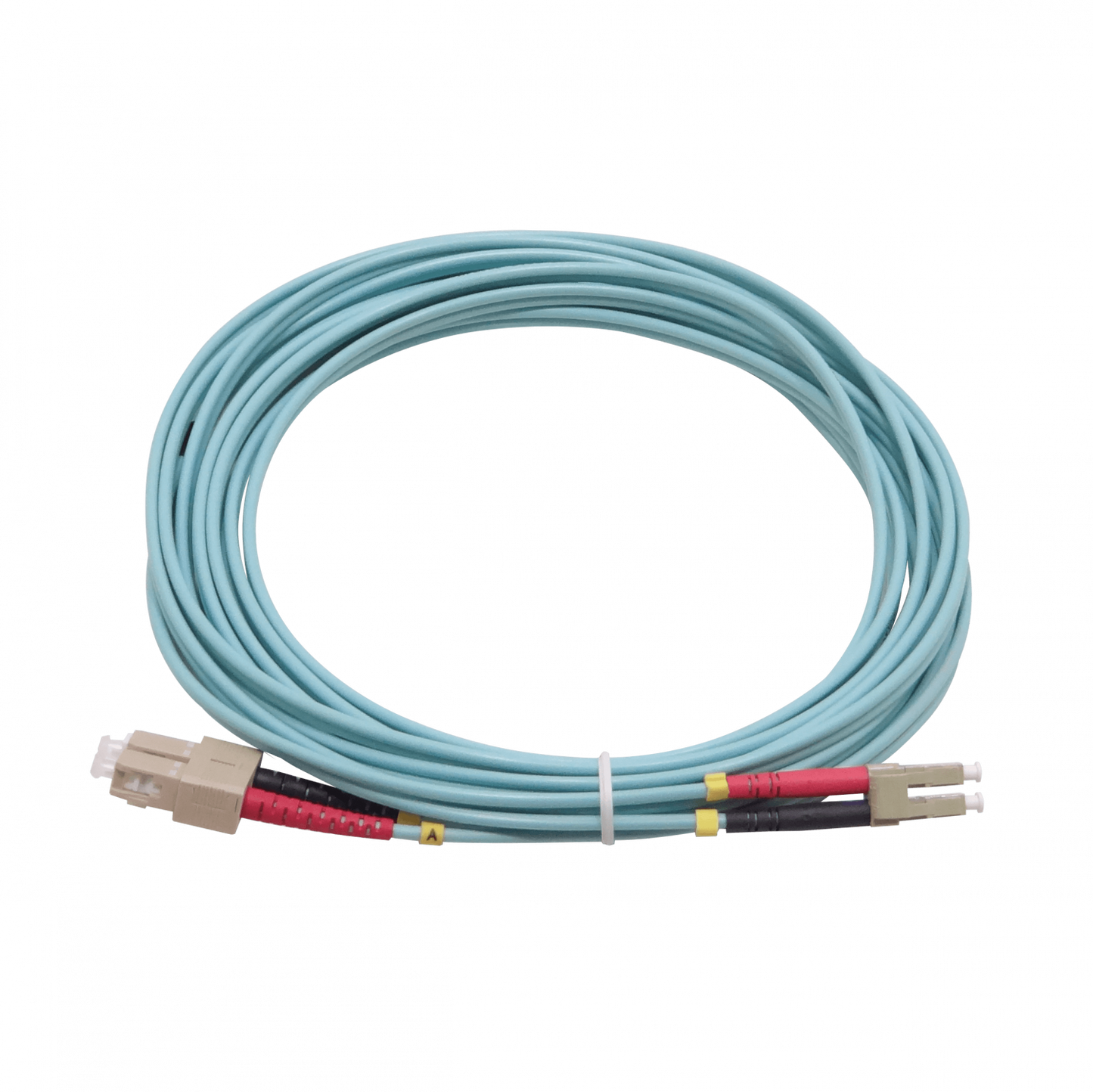 JF3LC5 5mt LC-SC OM3 MultiModo MM Duplex Jumper Fibra 50/125um 3.0mm LSZH