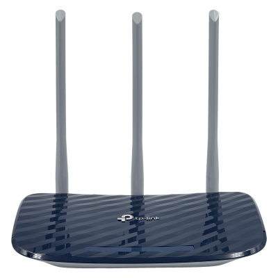 C20 TP-LINK Router Doble Banda AC750 (5GHz/2,4GHz) con velocidades de 433/300mbps, tres antenas fijas, cuatro puertos LAN 100Mbps y un puerto WAN