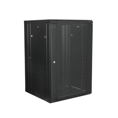 RKD18-6L LINKMADE ARMARIO 18UNIDADES DOBLE-PUERTA-ABATIBLE 60CM-PROFUNDIDAD NEGRO INCLUYE-2UNIDADES