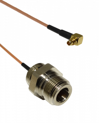 OEMMMCX Cable adaptador de 32cm Pigtail con conector MMCX-Macho a N-Hembra, no compatible con CA411/433