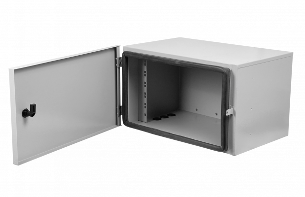 RK6-3PE. ALGCOM Armario rack exterior IP54 6U 320x340mm para poste o pared galvanizado