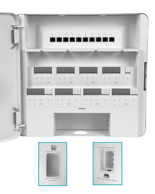EAH-8 UBIQUITI Controladora 8-Puertas Sensores Botones 10-1000 opción-Batería 240V