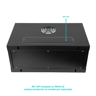 RK-TAP LINKMADE Panel Ciego Metálico Superior e Inferior para Rack de 4 a 12 Unidades