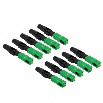 CFCAR-H SC/APC Ho Pivote-Verde SM 10-unid Conectores Rápidos Monomodo G657A SX