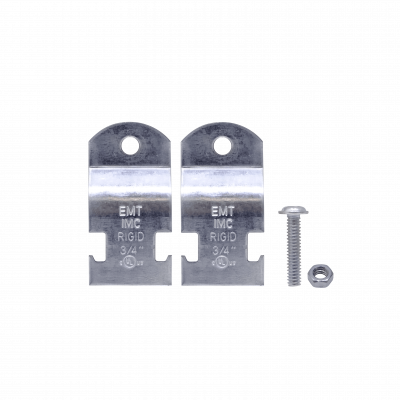 EMT34-RUC 3/4-Pulg 25mm Sujeción a Perfil Strut para Tubo Conduit Rígido Metálico 32x62mm
