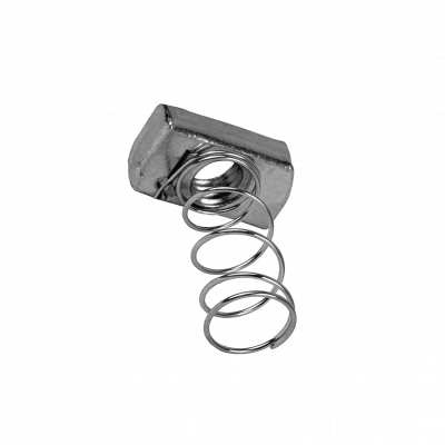 TUER-38 Tuerca con Muelle Rosca interna 3/8pulgada Fijación Riel 42x42mm