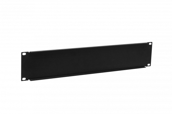 RAP-2 LINKMADE 2U Panel Ciego Obturador para Armario 19 Pulgadas Acero Negro