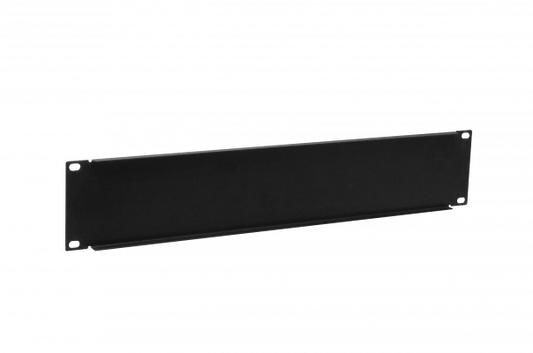 RAP-2 LINKMADE 2U Panel Ciego Obturador para Armario 19 Pulgadas Acero Negro