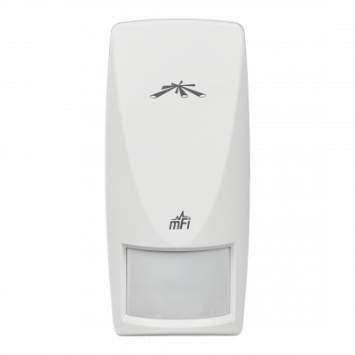 MFI-MSW UBIQUITI Sensor de movimiento de pared con doble tecnología PIR y microondas, cobertura de 10x10 metros, puerto RJ45 para mFi, producto descatalogado