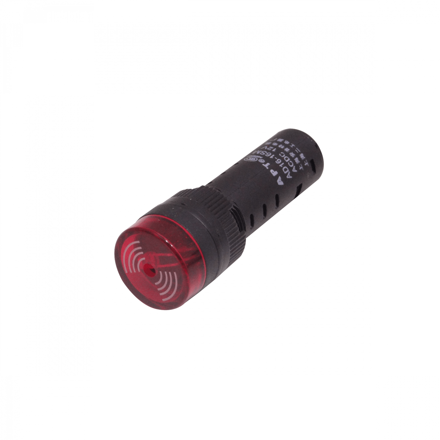 PILOTO-LEDB-R-12V Indicador Luminoso LED Rojo con Zumbador 12VDC/AC Diámetro 15mm Cabeza 19mm Altura 55mm