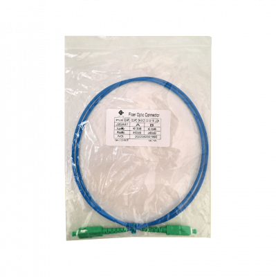 JBSAA1 LSZH Latiguillo de Fibra Óptica Monomodo Simplex SC/APC a SC/APC Blindado de 1 Metro Diámetro 3.0mm Núcleo 9/125um Cubierta Libre de Halógenos