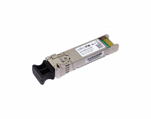 S+C47DLC10D MIKROTIK 1470nm 10G SM 10km 2-LC Transceptor SFP+ DDM para CWDM-MUX8A Individual