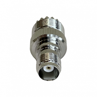 UHTH Adaptador acoplador coaxial de conector hembra UHF a conector hembra TNC