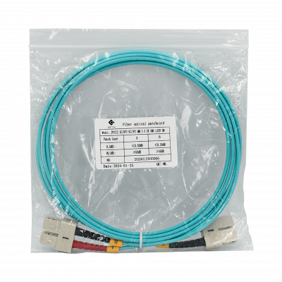 JF3CC2 2mt SC-SC OM3 MultiModo MM Duplex Jumper Fibra 3.0mm 50/125um LSZH