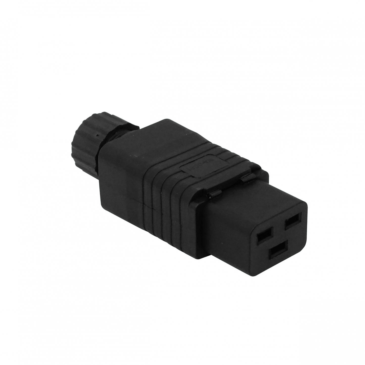 DHV Conector Hembra C19 Portátil 16A Negro para Sistemas UPS de elevada potencia