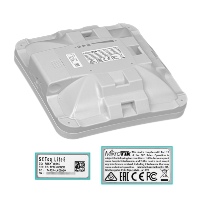 SXTSQ-LITE5 MIKROTIK 25dBm 5150-5875MHz 5GHz 2x2 L3 16dBi 23º 1-100-PoE 129x129mm
