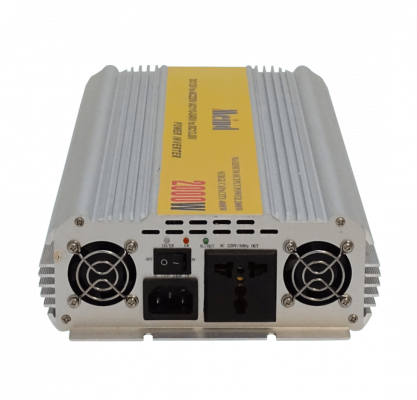 INV-2000W Inversor 2000W Continuos 4000W Pico Entrada 12VDC Salida 220VAC con Ventilador y 2 Tomas Universales