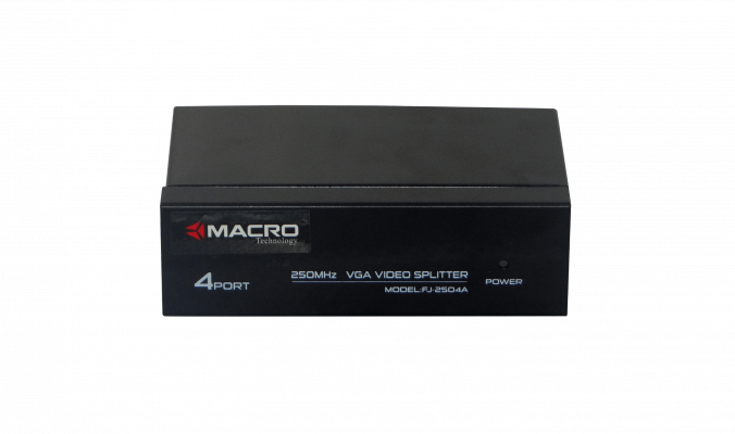 VGA-1X4 Distribuidor de Video 4-VGA-H 1-VGA-H 1920x1440max 5-DB15-H incl-9V