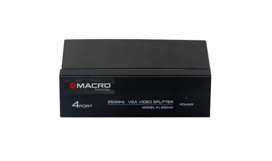 VGA-1X4 Distribuidor de Video 4-VGA-H 1-VGA-H 1920x1440max 5-DB15-H incl-9V