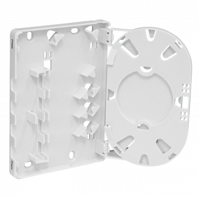 BOX-4C 4-Puerto 4-CL-Rectangular IP20 Caja Blanca de Terminación Fibra NAP