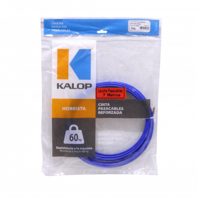 LAUCHA-7 Cinta Plástica Pasa Cables KALOP de 7 metros, resistencia 60Kg, modelo KL29307