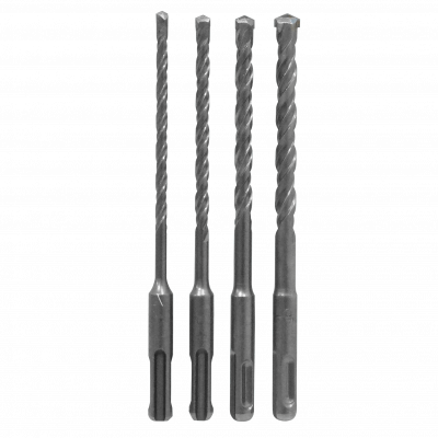 BROCAS-ROTOM SET 4 PIEZAS BROCAS SDS PLUS PARA CONCRETO 5-6-8-10mm x 100mm TIPO ROTOMARTILLO