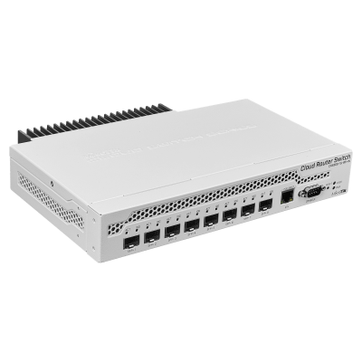 CRS309-1G-8S+IN MIKROTIK 8-SFP/SFP+10G 1-1000 Consola L5 incl-24V Conmutador Rack Capa3 Administrable