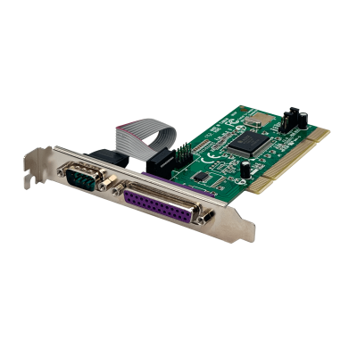 PCI2S1P Tarjeta PCI CH353L con 2 Puertos Serie/DB9-Macho/RS232 y 1 Puerto Paralelo/DB25-Hembra