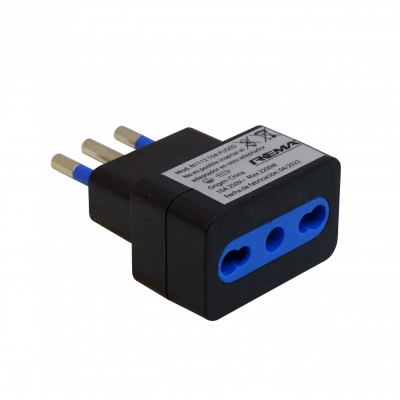 IMJH-N REMA Negro Chile16A-Hembra Chile10A-Macho Adaptador Corriente Nacional