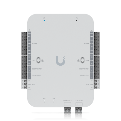 UA-HUB-RS UBIQUITI Control 2-Puerta Wiegand 12/24V-Out 2-100 Riel-Din req-12/24V