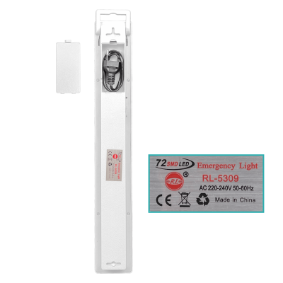EL072 72-LED Luminaria de Emergencia con Batería Incorporada 220V